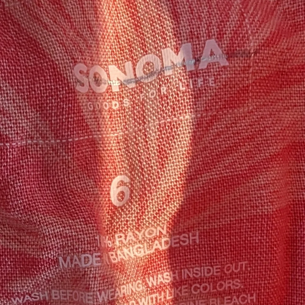 Sonoma Coral summer shirt - Picture 2 of 2
